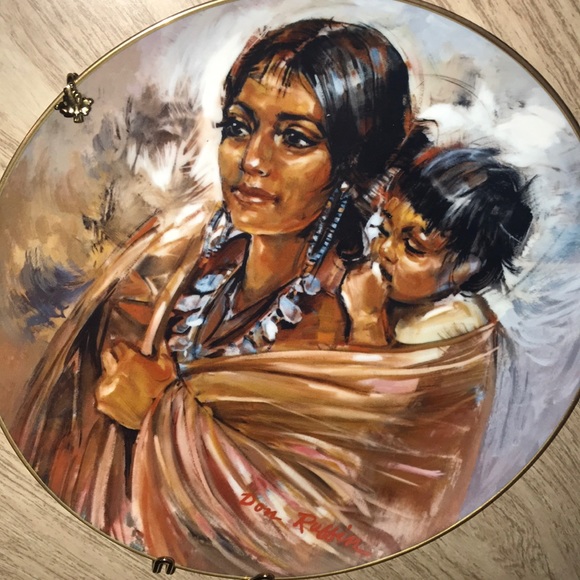 Navajo Princess by Don Ruffin Plate W/Hanger EUC - Picture 1 of 7